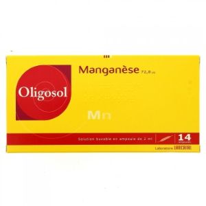 Laboratoire des Granions Oligosol Manganèse 28 Ampoules 56ml - Pharmacie Agnès Praden à Alès