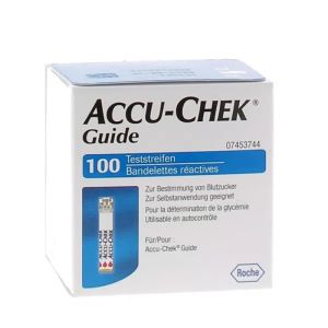 Roche Accu-Chek Guide Test Strip 100 - Pharmacie Agnès Praden à Alès