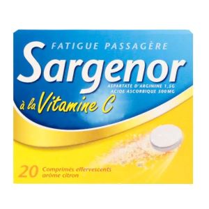 Meda Pharma Sargenor Vitamine C 20 Comprimés Effervescents  - Pharmacie Agnès Praden à Alès