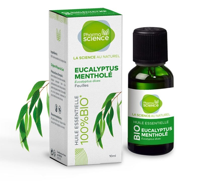 PHARMASCIENCE HE BIO EUCALYPTUS MENTHOL - Pharmacie Agnès Praden à Alès