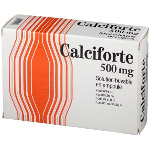 Grimberg Calciforte 500 mg Solution Buvable 30 Ampoules 10  ml  - Pharmacie Agnès Praden à Alès