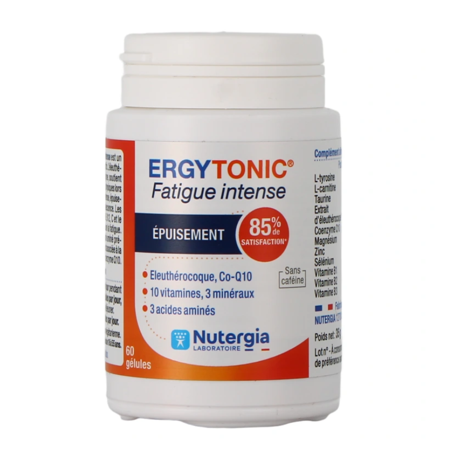 NUTERGIA ERGYTONIC FATIGUE INTENSE 60GEL - Pharmacie Agnès Praden à Alès