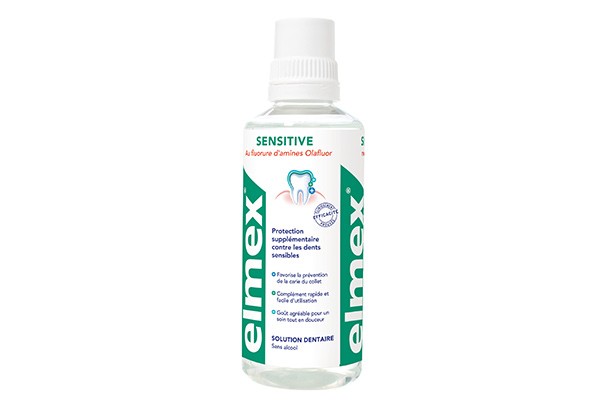 Elmex Solution Dentaire Sensitive 400 ml - Pharmacie Agnès Praden à Alès