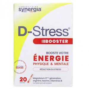 Synergia D-Stress Booster x20 Sachets  - Pharmacie Agnès Praden à Alès
