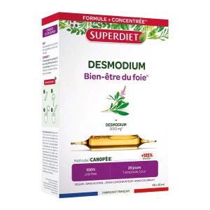 Superdiet Desmodium Bien-Être Du Foie 20 Ampoules - Pharmacie Agnès Praden à Alès