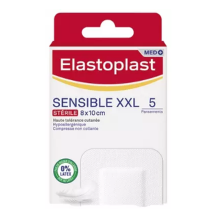 Elastoplast Pansements Sensibles XXL 10 x 8cm 5 pansements - Pharmacie Agnès Praden à Alès