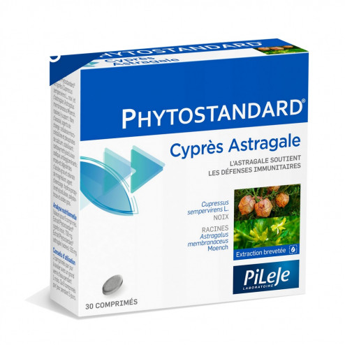 Pileje Phytostandard Cyprès / Astragle 30 comprimés - Pharmacie Agnès Praden à Alès