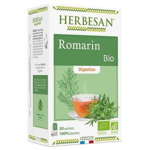 Super Diet Herbesan Infusion Romarin Digestion Bio 20 Sachets - Pharmacie Agnès Praden à Alès