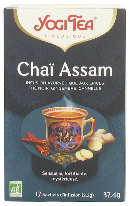 Yogi Tea Infusion Chaï Assam Bio 17 Sachets - Pharmacie Agnès Praden à Alès