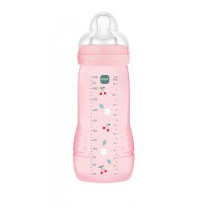 Mam Easy Active Biberon 2ème Age 330 ml Rose Cerise - Pharmacie Agnès Praden à Alès
