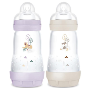 Mam Biberon Easy Start Anti-Colique Lilas & Sable 2 x 260 ml  - Pharmacie Agnès Praden à Alès