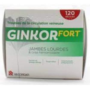 Bouchara Ginkor Fort Boite 120 Gélules - Pharmacie Agnès Praden à Alès