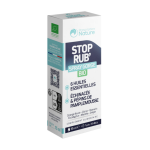 Prescription Nature Stop'Rub Spray Gorge Bio 15 ml - Pharmacie Agnès Praden à Alès
