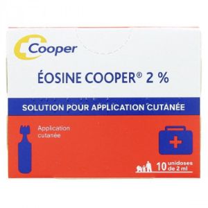 Cooper Eosine 2% 10 Unidoses 2 ml - Pharmacie Agnès Praden à Alès