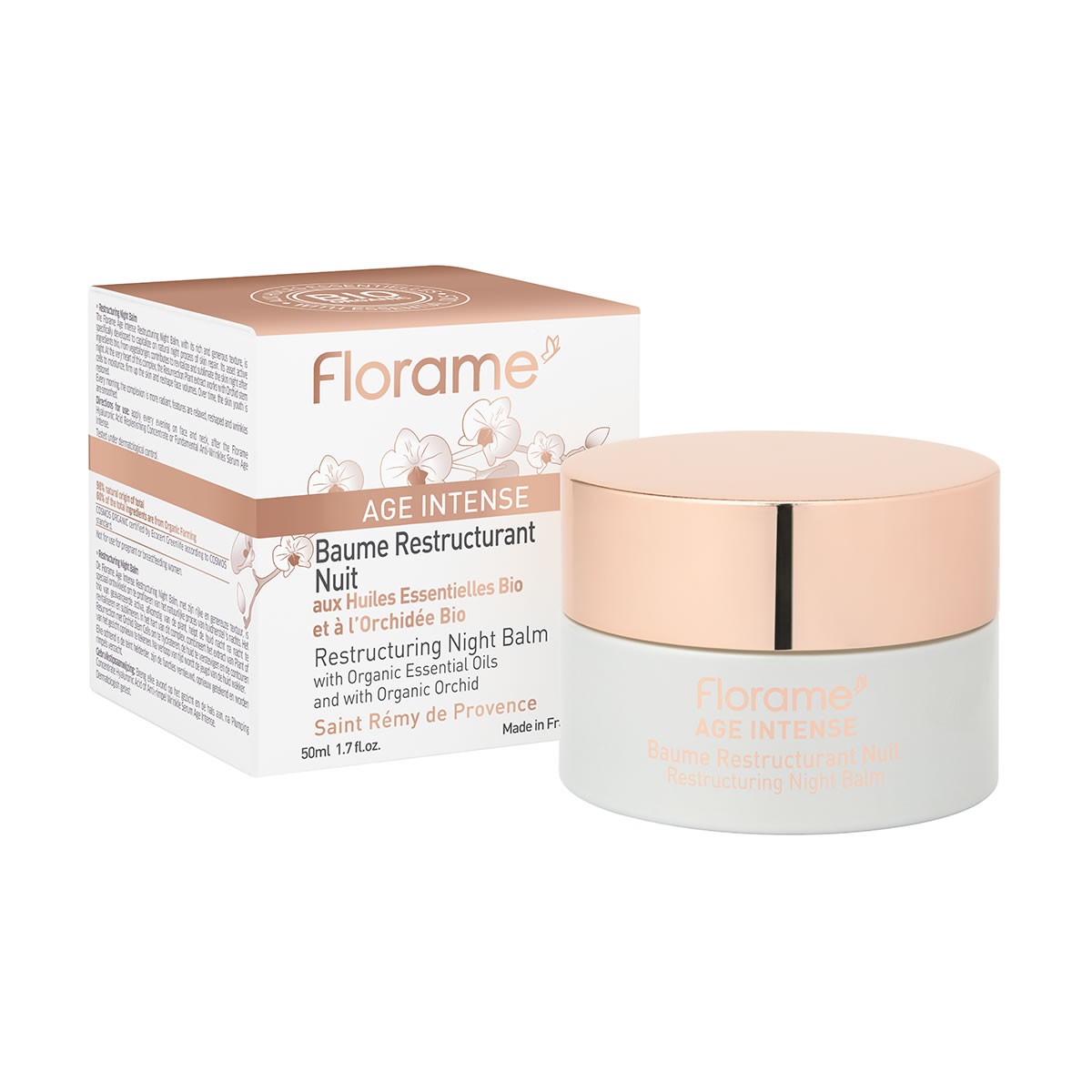Florame baume restructurant nuit 50ml - Pharmacie Agnès Praden à Alès
