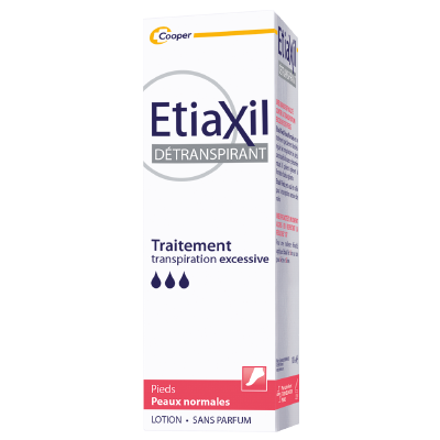 Etiaxil Déotranspirant Peaux normales Lotion Pieds 100ml - Pharmacie Agnès Praden à Alès