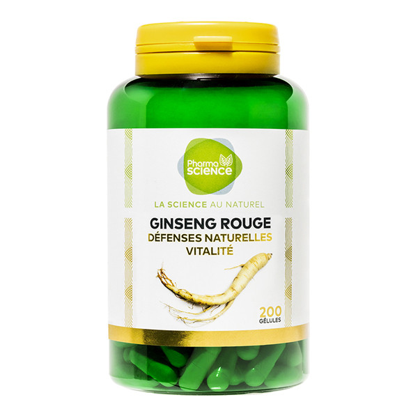 Pharmascience ginseng rouge défenses naturelles-vitalité 200 gélules - Pharmacie Agnès Praden à Alès