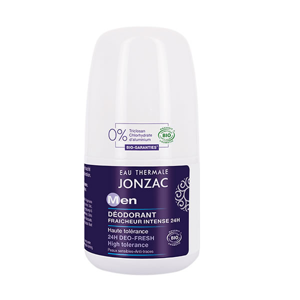 Eau de Jonzac Men Déodorant Fraîcheur Intense 24H Bio 50 ml - Pharmacie Agnès Praden à Alès