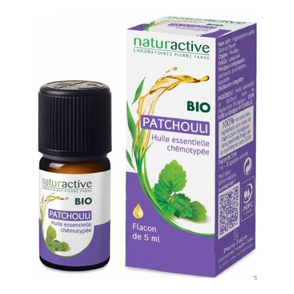 Naturactive patchouli huile essentielle bio 5ml - Pharmacie Agnès Praden à Alès