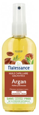 Natessance Huile Capillaire Sublimatrice Argan Sans Rinçage 160 ml - Pharmacie Agnès Praden à Alès