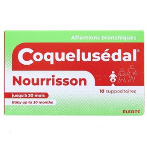 Elerté Coquelusedal Suppositoire Nourrissons 10 Suppositoires - Pharmacie Agnès Praden à Alès