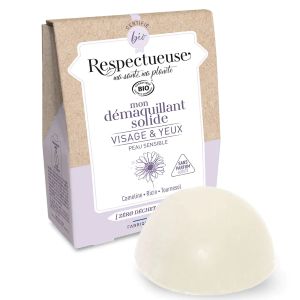 Respectueuse Démaquillant Solide Visage & Yeux Bio Peau Sensible 25g - Pharmacie Agnès Praden à Alès