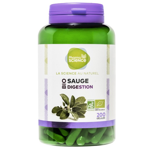 Pharmascience sauge bio digestion 200 gélules - Pharmacie Agnès Praden à Alès
