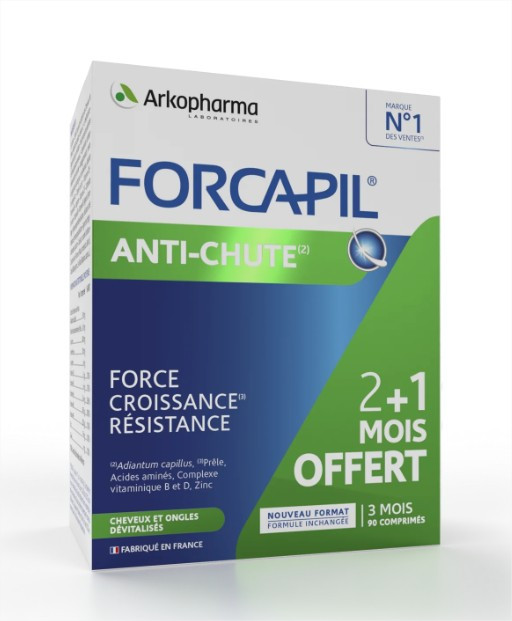 Arkopharma Forcapil Anti-chute 90 comprimés - Pharmacie Agnès Praden à Alès