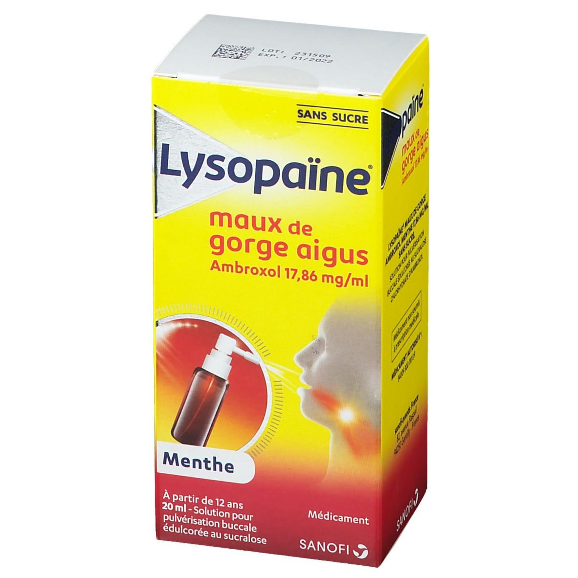 Lysopaine spray buccal 20 ml - Pharmacie Agnès Praden à Alès