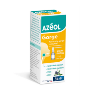 Pileje Azéol Gorge Spray 15 ml - Pharmacie Agnès Praden à Alès