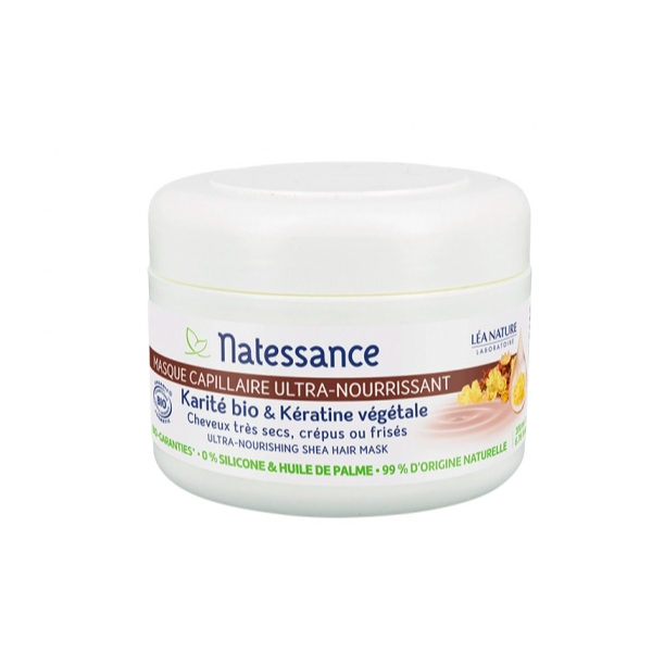 Natessance masque capillaire Karité et Kératine BIO 200ml - Pharmacie Agnès Praden à Alès