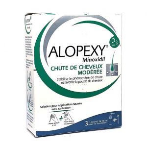 Pierre Fabre Alopexy 2% Solution Pour Application Cutanée 3x60ml - Pharmacie Agnès Praden à Alès
