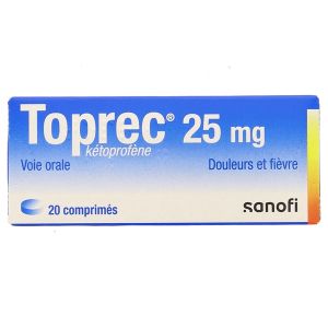  Toprec 25 mg 20 Comprimés - Pharmacie Agnès Praden à Alès