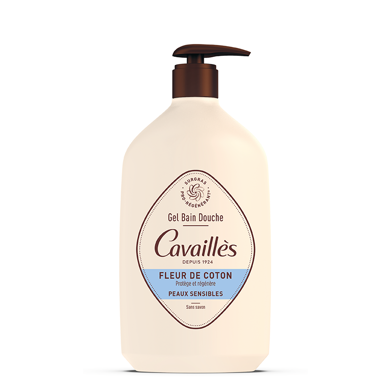 Cavailles Gel Bain Douche Fleur de Coton 1L - Pharmacie Agnès Praden à Alès