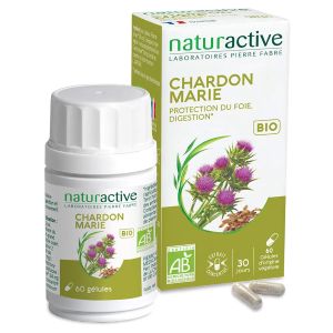 Naturactive Chardon Marie Bio 60 Gélules - Pharmacie Agnès Praden à Alès