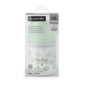 Suavinex Biberon en verre 120ml Birdies Vert - Pharmacie Agnès Praden à Alès