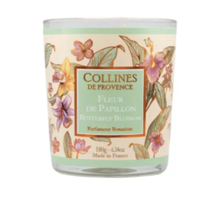 Collines de Provence Bougie Parfumée Fleur de Papillon 180g - Pharmacie Agnès Praden à Alès