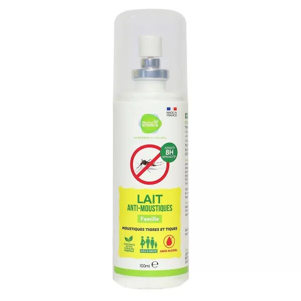 Pharmascience Lait Anti-Moustiques Tigres Et Tiques Famille 100ml - Pharmacie Agnès Praden à Alès