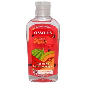 Assanis Gel Hydroalcoolique Melon Pastèque 80ml - Pharmacie Agnès Praden à Alès