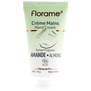 Florame Crème Mains Bio 30 ml - Amande - Pharmacie Agnès Praden à Alès
