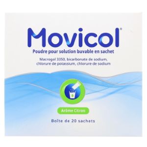  Movicol Citron 20 sachets - Pharmacie Agnès Praden à Alès