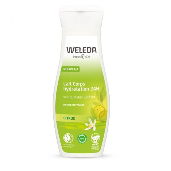 Weleda Citrus Lait Corps Vivifiant Bio  200ml - Pharmacie Agnès Praden à Alès