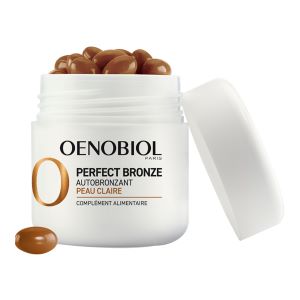 Oenobiol Perfect Bronze Autobronzant Peau Claire 30 Capsules - Pharmacie Agnès Praden à Alès