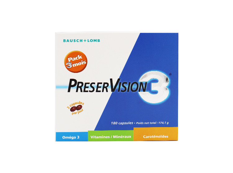 Préservision 3 180 capsules - Pharmacie Agnès Praden à Alès