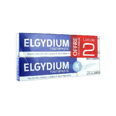 Elgydium Dentifrice Blancheur Lot de 2 x 75 ml - Pharmacie Agnès Praden à Alès
