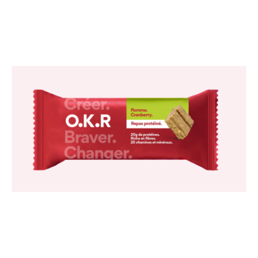 OKR Barre Repas Pomme Cranberry 100g - Pharmacie Agnès Praden à Alès