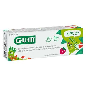 Sunstar Gum Dentifrice Fluoride Dès 3 Ans Goût Fraise 50ml - Pharmacie Agnès Praden à Alès