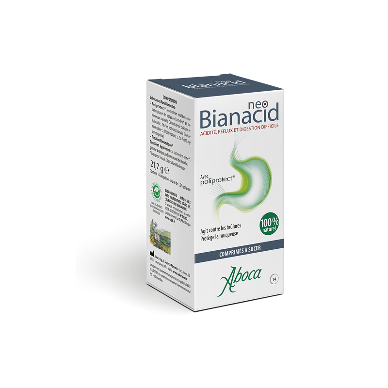 Aboca Neobianacid 14 comprimés - Pharmacie Agnès Praden à Alès