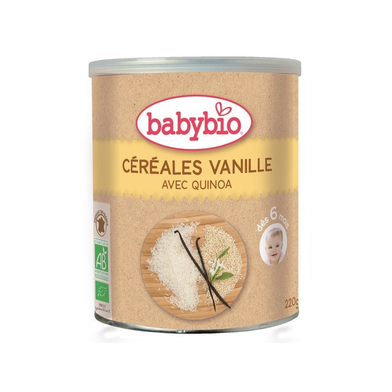 Babybio Céréales Vanille avec Quinoa 220g - Pharmacie Agnès Praden à Alès
