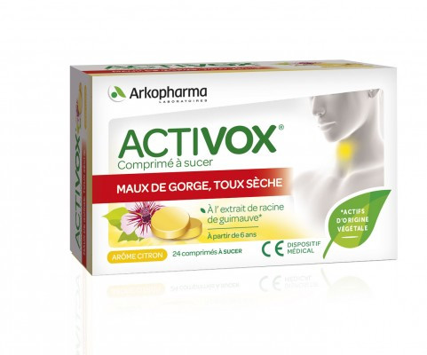 Activox® Comprimé à sucer  Citron 24 Pastill:es - Pharmacie Agnès Praden à Alès